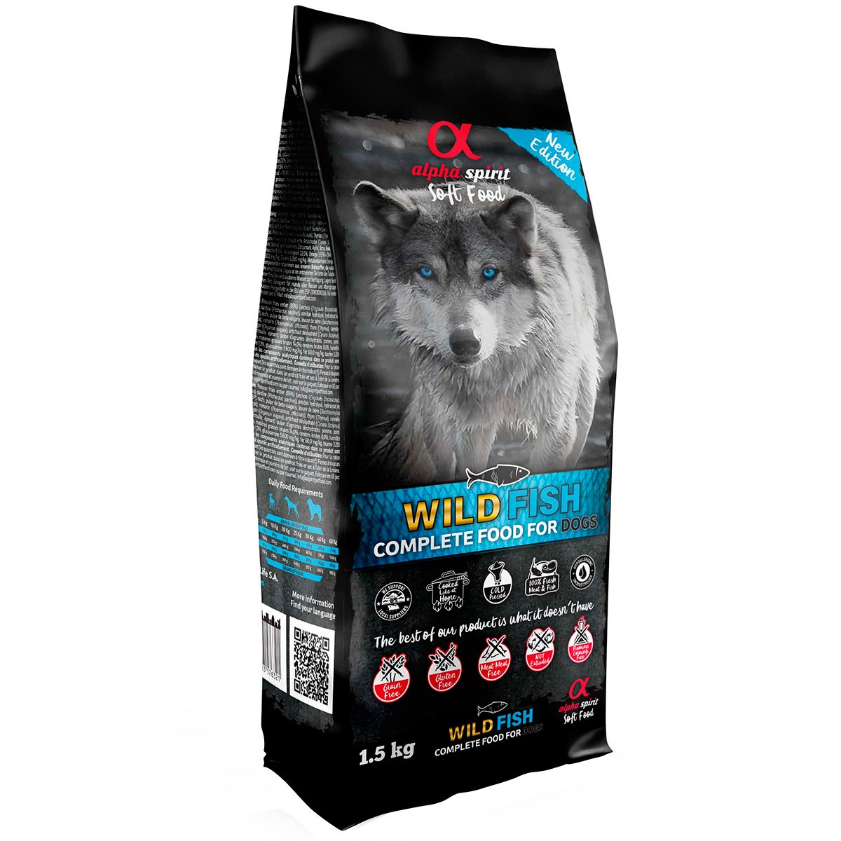 Alpha spirit semihumedo wild fish 1,5 kg