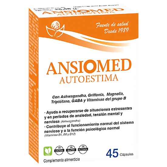 Biosérum Ansiomed Autoestima suplemento alimenticio 45 cápsulas.