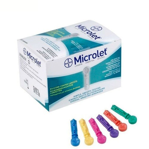 Microlet lancetas colores 25und bayer