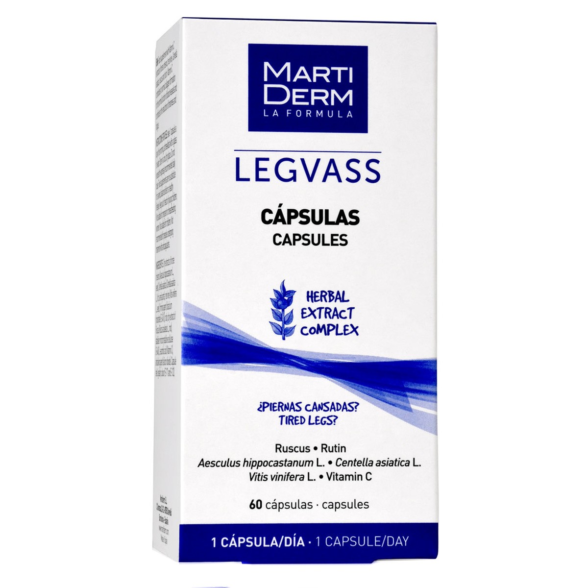 MartiDerm Legvass Piernas Cansadas 60 Cápsulas