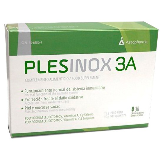 Plesinox 3 a 30 cápsulas