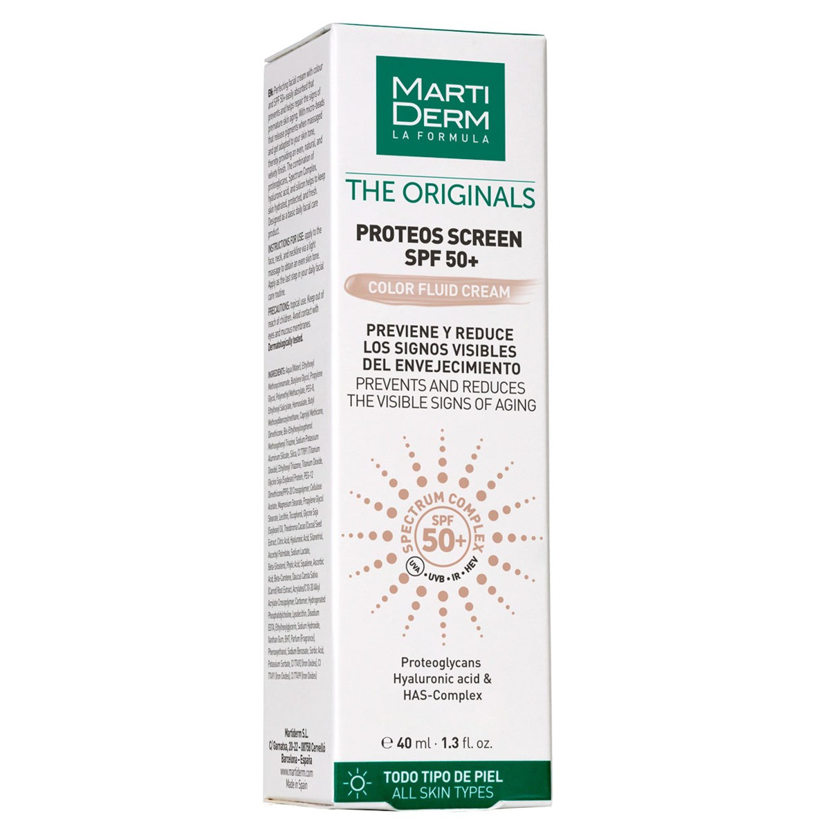 MartiDerm The Originals Proteos Screen SPF 50+ Color Fluid Cream  40 ml