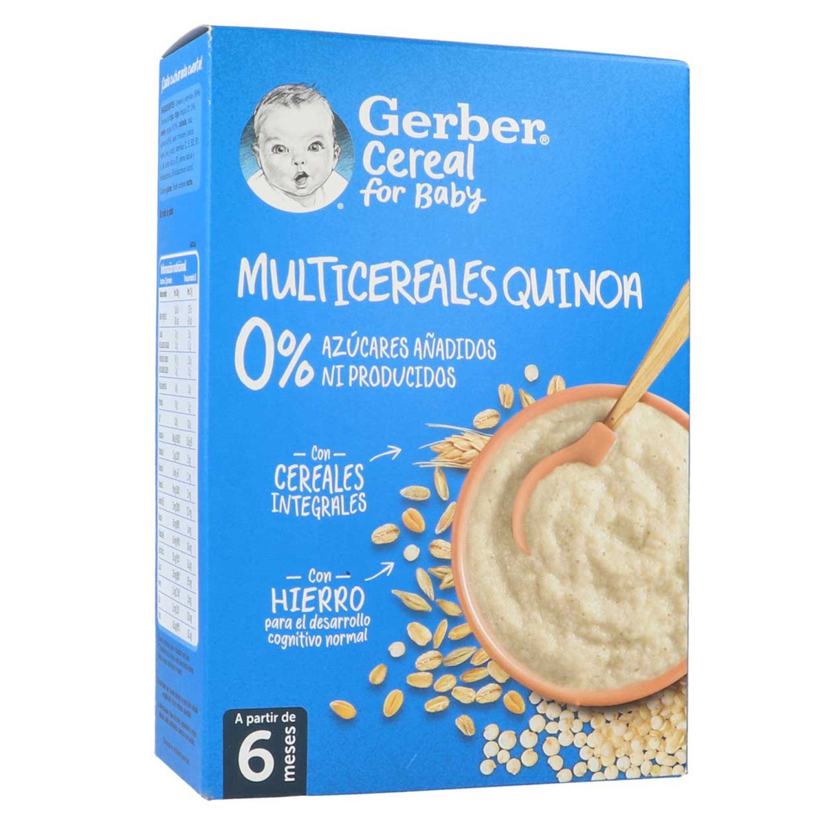 Gerber multicereales quinoa 0% 270g